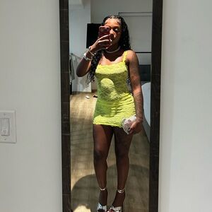 Skims Lace slip dress